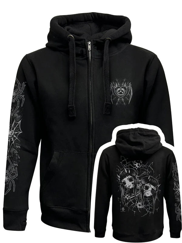Split Zipped Hoodie