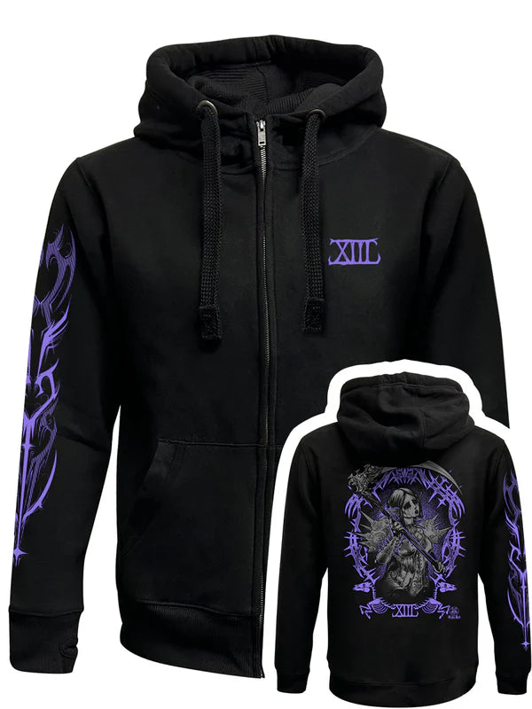 Death Zipped Hoodie