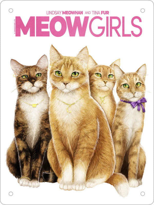Meow Girls Tin Sign