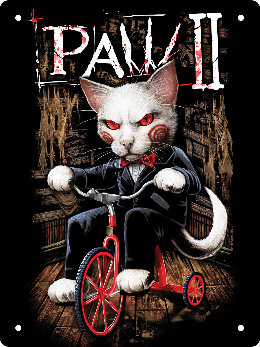Paw 2 Tin Sign