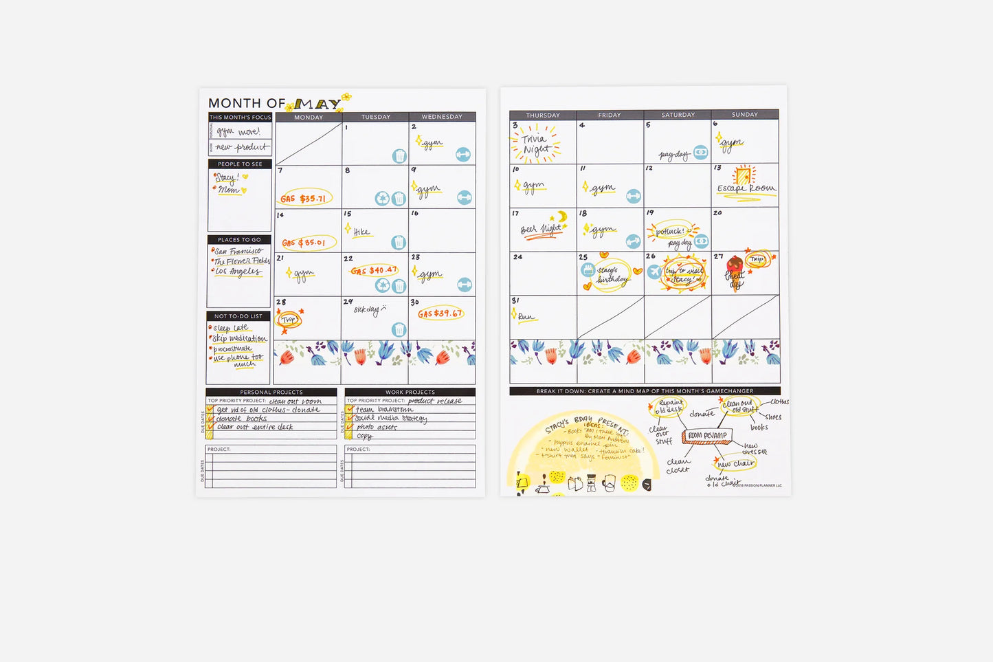 Weekly Undated Planner - Cosmic Charm