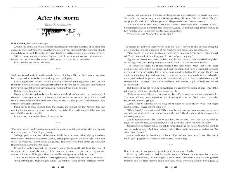 Sun Rising Short Stories (Gothic Fantasy)