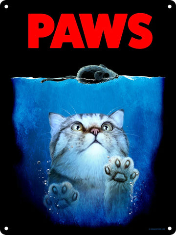 Paws Tin Sign