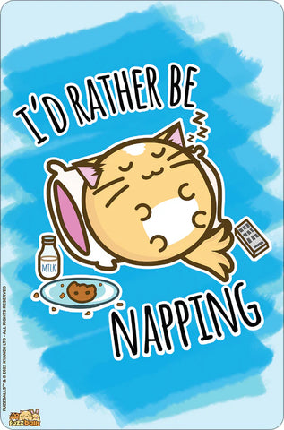 I'd Rather Be Napping Tin Card