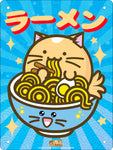 Ramen Cat Tin Sign