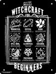 Witchcraft For Beginners Tin Sign