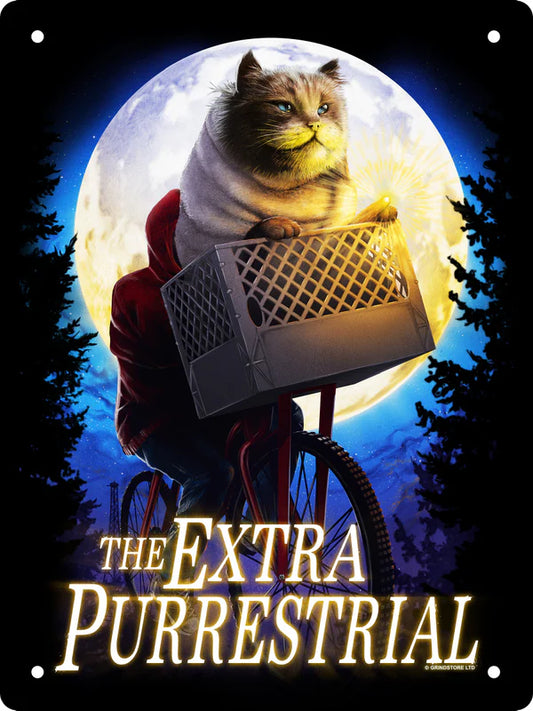 The Extra Purrestrial Tin Sign