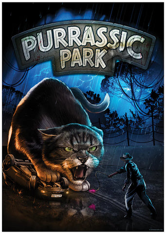 Purrassic Park Poster