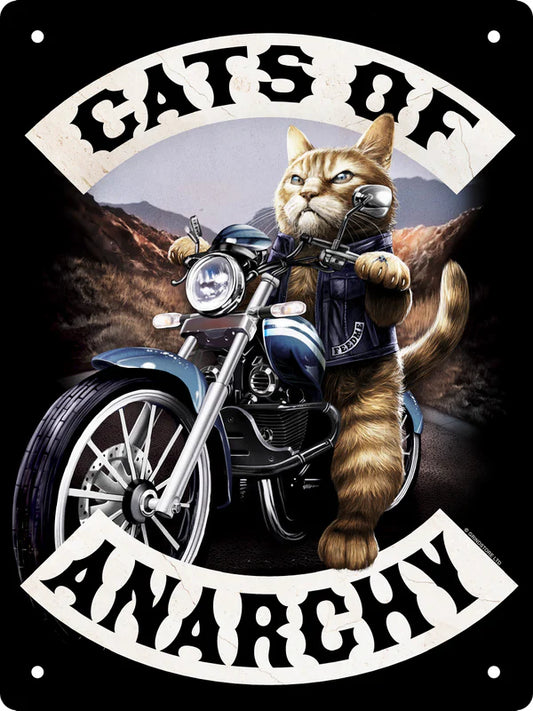 Cats Of Anarchy Tin Sign