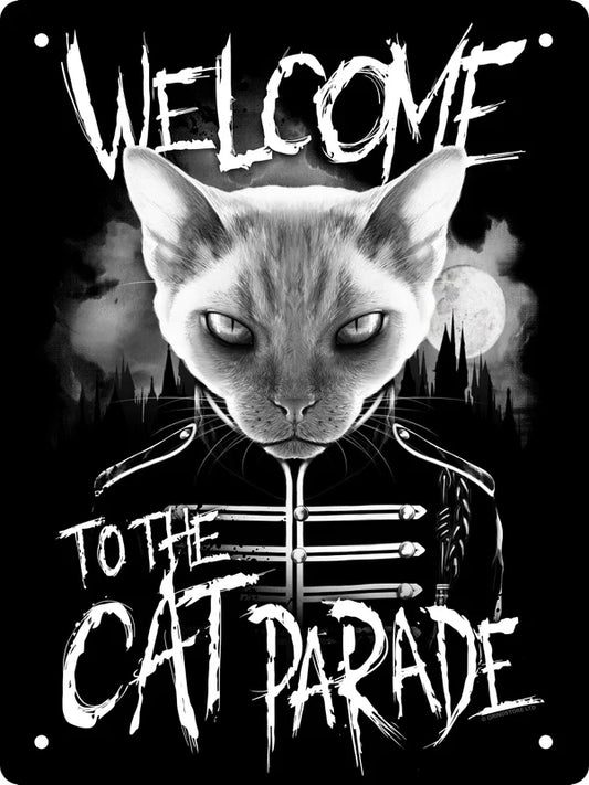 Welcome To The Cat Parade Tin Sign