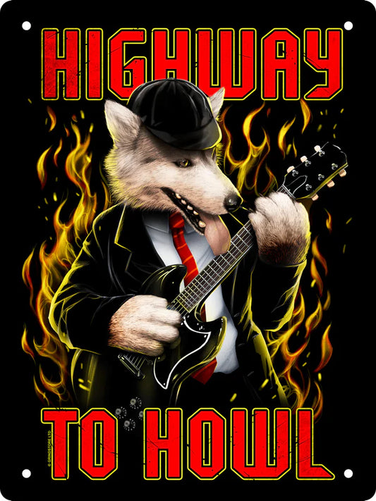 Highway To Howl Tin Sign