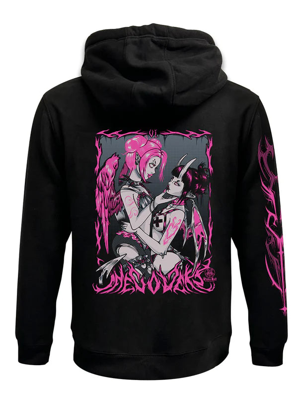 The Lovers Zipped Hoodie