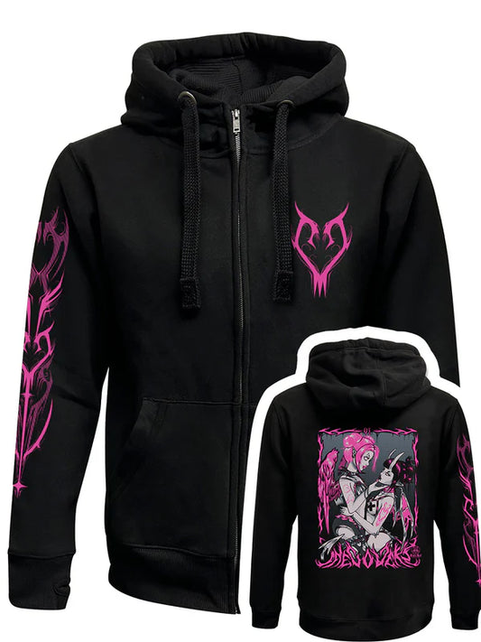 The Lovers Zipped Hoodie
