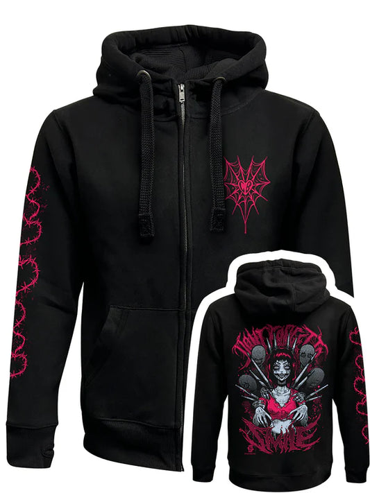 Smile Zipped Hoodie
