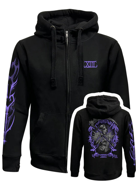 Death Zipped Hoodie