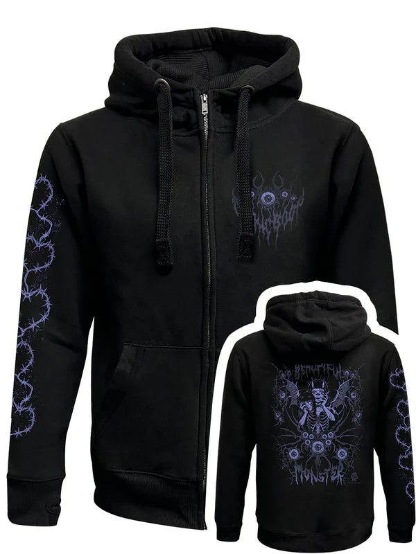 Beautiful Monster Zipped Hoodie