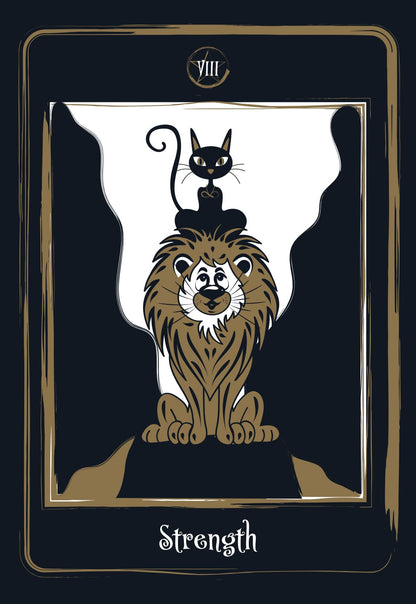 Golden Black Cat Tarot