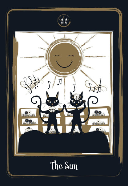 Golden Black Cat Tarot