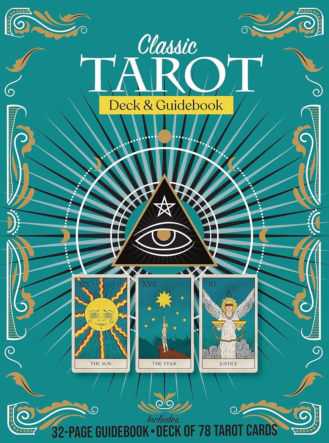 Classic Tarot Kit (Guidebook and 78 Card Tarot Deck)