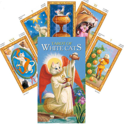 Tarot Of White Cats Cards Deck Lo Scarabeo
