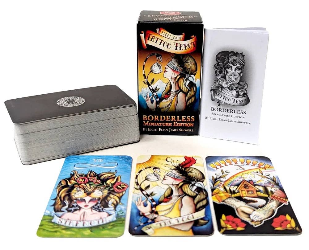 Eight Coins Tattoo Tarot Borderless Miniature Edition