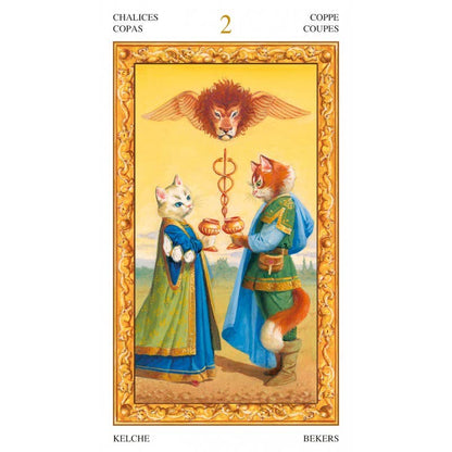 Tarot Of White Cats Cards Deck Lo Scarabeo