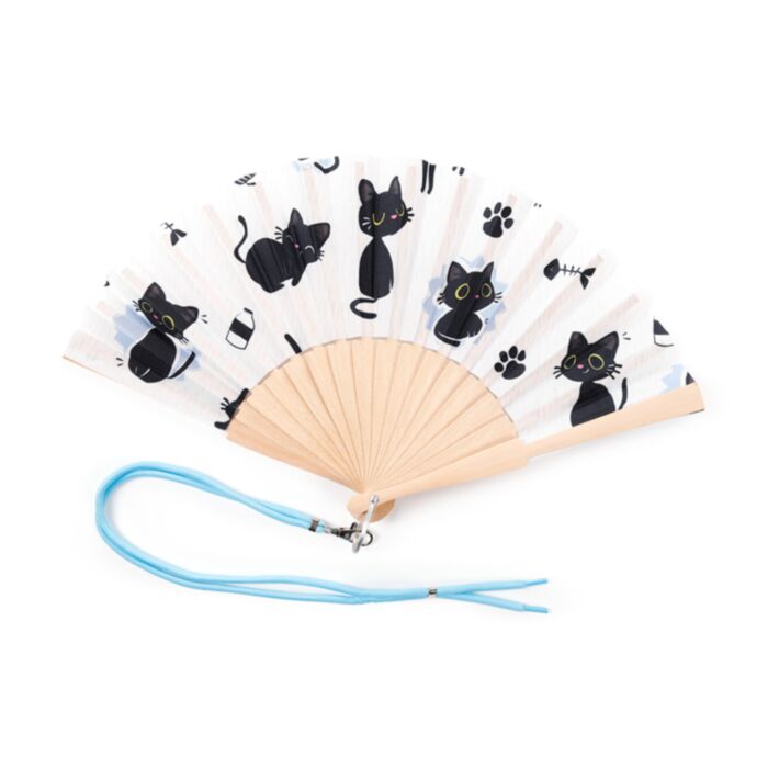 Lucky the Black Cat (white)