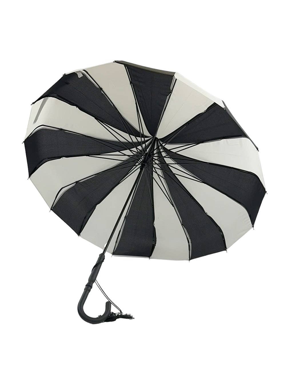 Pagoda Umbrella Črno-bela