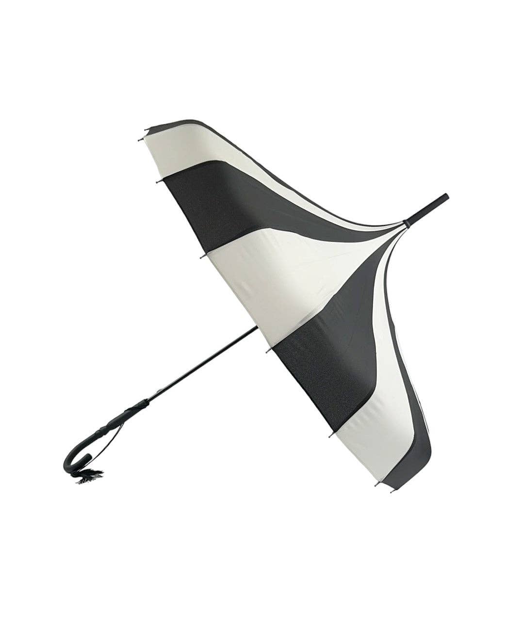 Pagoda Umbrella Črno-bela